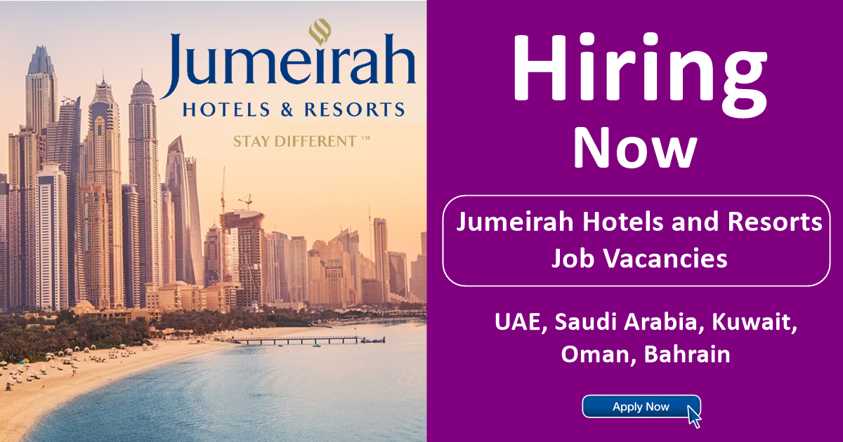 Jumeirah Hotels and Resorts Careers 2023